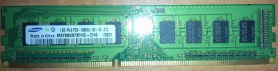 Лот: 3423814. Фото: 1. Original Samsung DDR3 DIMM 1Gb... Оперативная память