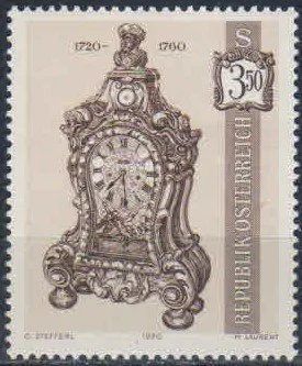 Лот: 16386376. Фото: 1. 1970. Австрия. Антикварные часы... Марки