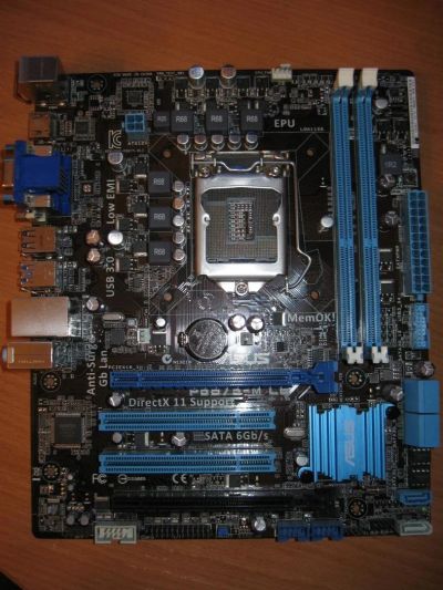 Лот: 10617055. Фото: 1. ASUS P8B75-M LE. Материнские платы