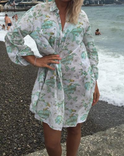 Лот: 7860562. Фото: 1. Пляжная туника TopShop. Купальники