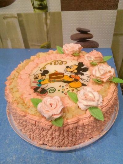 Лот: 6052459. Фото: 1. Торт с Микимаусами. Торты, пирожные