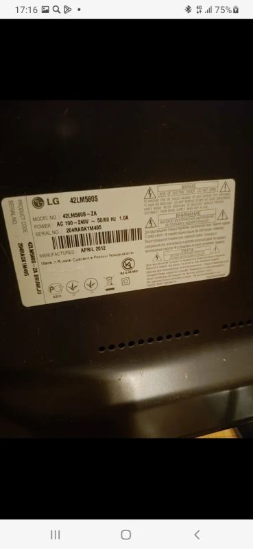 Лот: 21127027. Фото: 1. ЖК LED телевизор 42" LG 42lm580t... Телевизоры