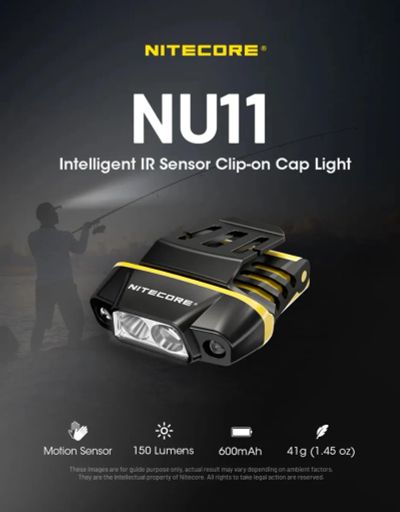 Лот: 21259237. Фото: 1. Налобный фонарь Nitecore NU11. Фонарики