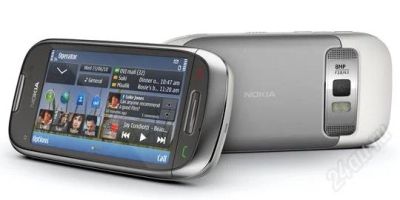 Лот: 2240598. Фото: 1. Nokia C7-00 Frosty Metal. Смартфоны