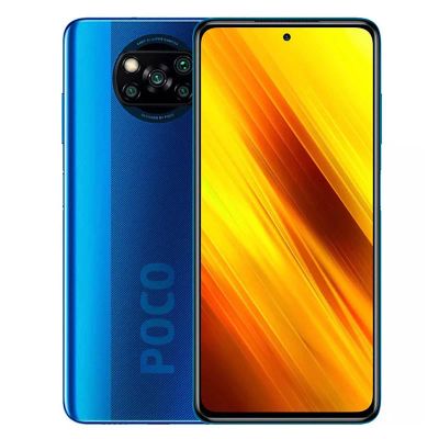 Лот: 16620408. Фото: 1. Poco X3 6/64Gb NFC синий + Стекло... Смартфоны