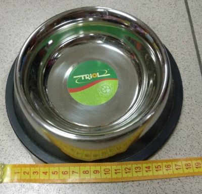 Лот: 12097694. Фото: 1. Миска метал.на резинке 0,4л TRIOL... Миски, лотки, наполнители