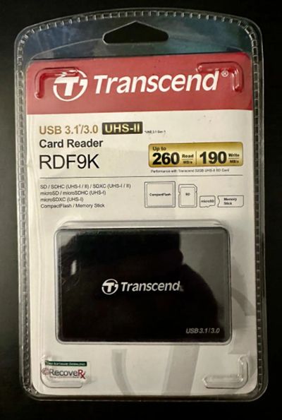 Лот: 20313514. Фото: 1. Картридер внешний Transcend TS-RDF9K... Картридеры