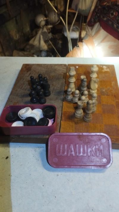 Лот: 24673536. Фото: 1. Шашки+шахматы. Шахматы, шашки, нарды