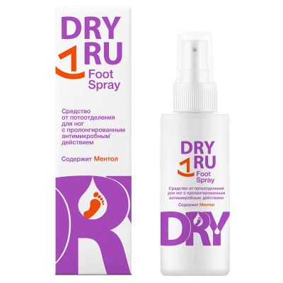 Лот: 23717973. Фото: 1. DRY RU Foot Spray Средство от... Лекарства