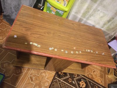Лот: 20847064. Фото: 1. Столик журнальный на колëсиках... Журнальные столики