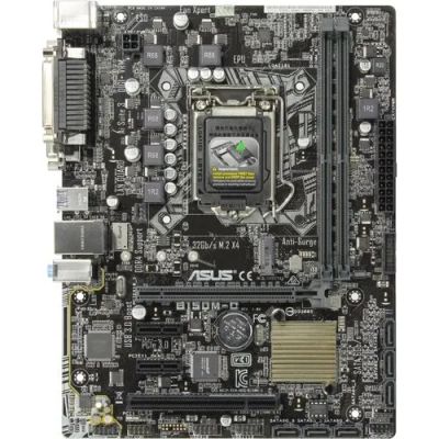 Лот: 11085278. Фото: 1. comp.mb.#601 Мат. плата ASUS B150M-D... Материнские платы