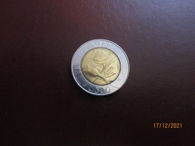 Лот: 18395668. Фото: 1. 500 лир Италия "20 лет IFAD". Европа