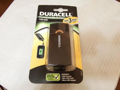 Лот: 9089403. Фото: 1. duracell portable usb charger... Внешние, портативные аккумуляторы для смартфонов (Power bank)