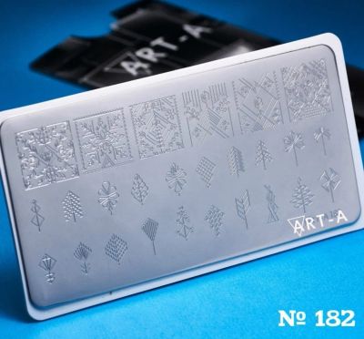Лот: 15481402. Фото: 1. Пластина для стемпинга Art-A 182. Украшения, дизайн ногтей