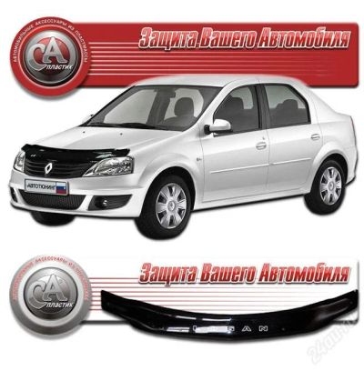 Лот: 3087470. Фото: 1. Дефлектор капота черный (спойлер... Детали тюнинга