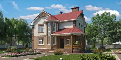 Лот: 6093222. Фото: 1. Дом "Изюм" 163 кв.м газобетон. Срубы, бани, дома
