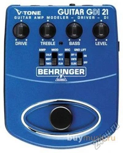 Лот: 6416508. Фото: 1. Предусилитель Behringer GDI 21... Гитарные эффекты и комбоусилители