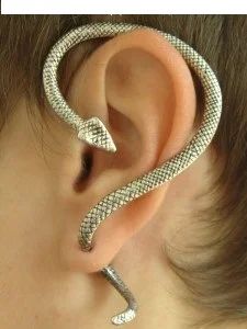 Лот: 3015773. Фото: 1. Каффы-Змея. Серьги, каффы