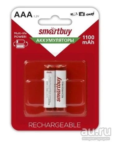 Лот: 16167122. Фото: 1. Аккумуляторные батарейки AAA SmartBuy... Батарейки, аккумуляторы, элементы питания