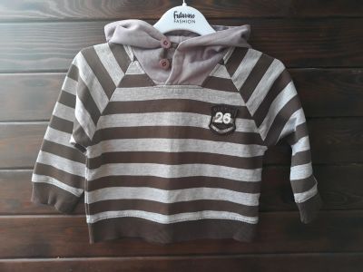 Лот: 1949591. Фото: 1. Кофта с капюшоном-ZARA baby-86см... Свитера, худи, толстовки