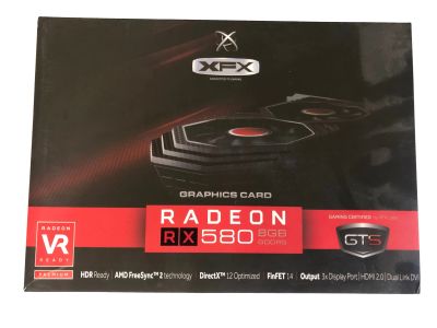 Лот: 13995348. Фото: 1. Видеокарта XFX Radeon RX 580 RX-580P8DFD6... Видеокарты