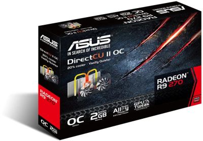 Лот: 3672950. Фото: 1. Asus PCI-E ATI R9270-DC2OC-2GD5... Видеокарты