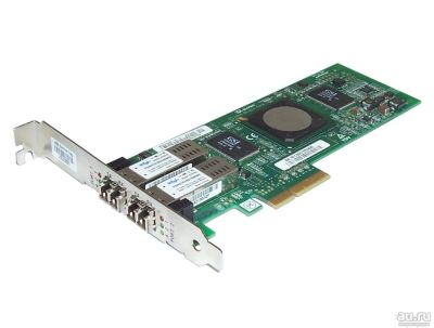 Лот: 13445497. Фото: 1. Сетевой Адаптер HP QLogic QLE2462-HP... Сетевые карты