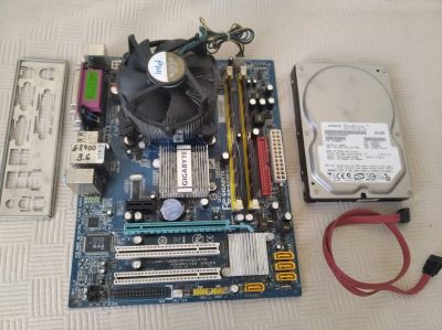 Лот: 25384071. Фото: 1. Комплект MB 775 + CPU E8400(3... Комплекты запчастей