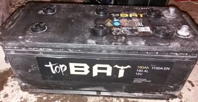 Лот: 15038766. Фото: 1. Аккумулятор topBat 6СТ-190 (не... Аккумуляторы
