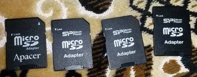 Лот: 3588262. Фото: 1. адаптер-переходник с microSD на... Карты памяти