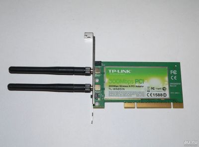 Лот: 15079094. Фото: 1. PCI TP-Link TL-WN851N (300Mbits... WiFi, Bluetooth адаптеры