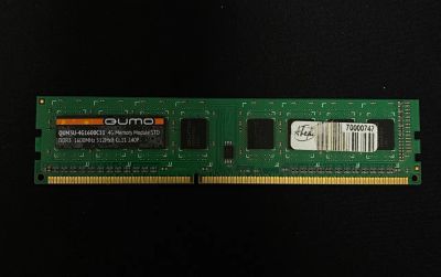 Лот: 19951578. Фото: 1. Qumo DDR3 4GB 1600MHz. Оперативная память
