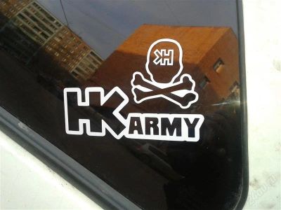 Лот: 1706630. Фото: 1. Наклейка на автомобиль HK Army. Пейнтбол, страйкбол