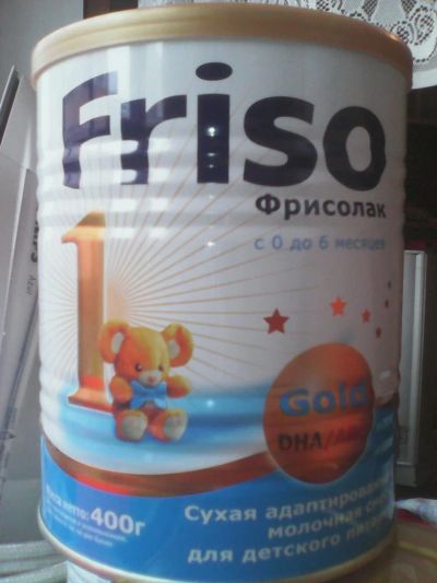 Лот: 5387670. Фото: 1. Смесь Friso фрисолак 1. Детское питание