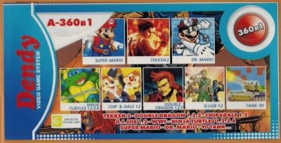 Лот: 13343962. Фото: 1. 360в1 Картридж 8-bit A TEKKEN... Игры для консолей