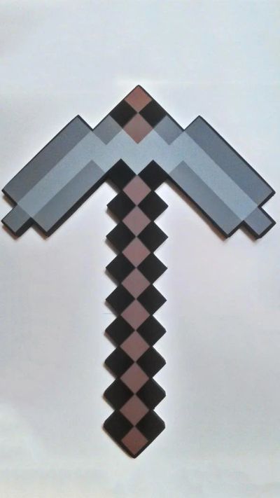 Лот: 6713615. Фото: 1. Кирка стальная майнкрафт. Мягкие