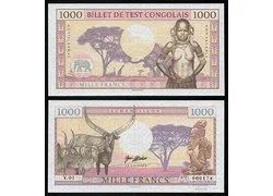 Лот: 18354581. Фото: 1. КОНГО 1000 франков 2018 ПРЕСС... Африка