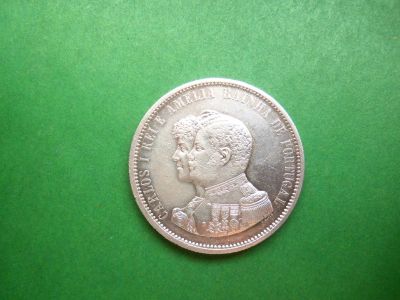 Лот: 17990766. Фото: 1. Португалия 1000 рейс 1898 г. 400... Европа
