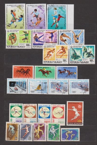 Лот: 17153894. Фото: 1. Подборка марок "Спорт". Марки