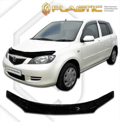 Лот: 13003820. Фото: 1. Дефлектор капота MAZDA DEMIO 2002-2005г. Детали тюнинга
