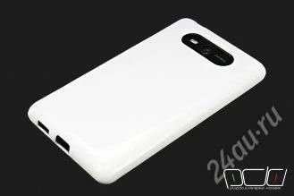 Лот: 2758918. Фото: 1. Пластиковый Чехол Nokia 820 Белый... Чехлы, бамперы