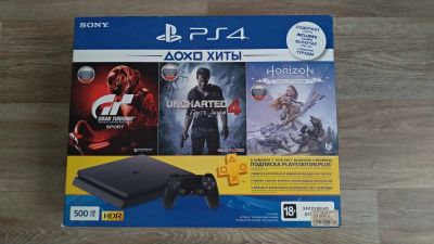 Лот: 16750182. Фото: 1. Консоль Sony Playstation 4 slim. Игровые приставки, консоли