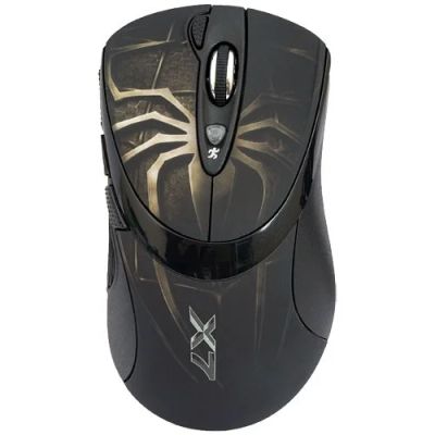 Лот: 5181215. Фото: 1. Мышь USB A4Tech X-755BK laser... Клавиатуры и мыши