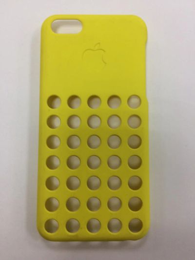 Лот: 10306432. Фото: 1. Чехол iPhone 5C Пластик Желтый... Чехлы, бамперы