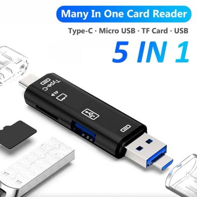 Лот: 19940219. Фото: 1. Type-C / Micro USB Host OTG +Card... Дата-кабели, переходники