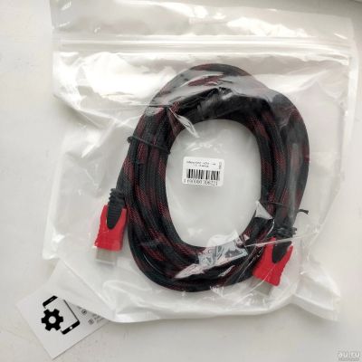 Лот: 17558786. Фото: 1. Кабель в оплётке 3м HDMI - HDMI... Шнуры, кабели, разъёмы
