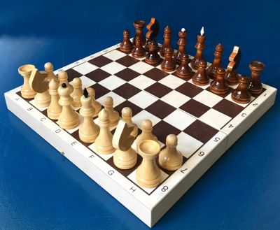 Лот: 12579279. Фото: 1. Шахматы 29 см * 29 см деревянные... Шахматы, шашки, нарды