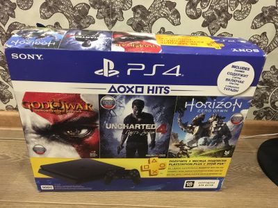 Лот: 13033129. Фото: 1. PlayStation Ps4 slim (500гб... Игровые приставки, консоли