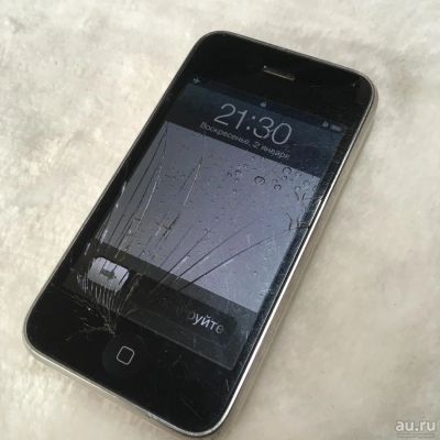 Лот: 9151011. Фото: 1. Apple iPhone 3g [16 Gb] [Разбит... Смартфоны