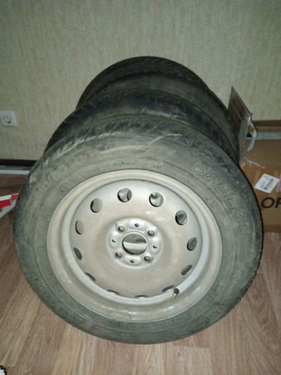 Лот: 25365668. Фото: 1. Колеса на штамповках 14'' болтовка... Шины